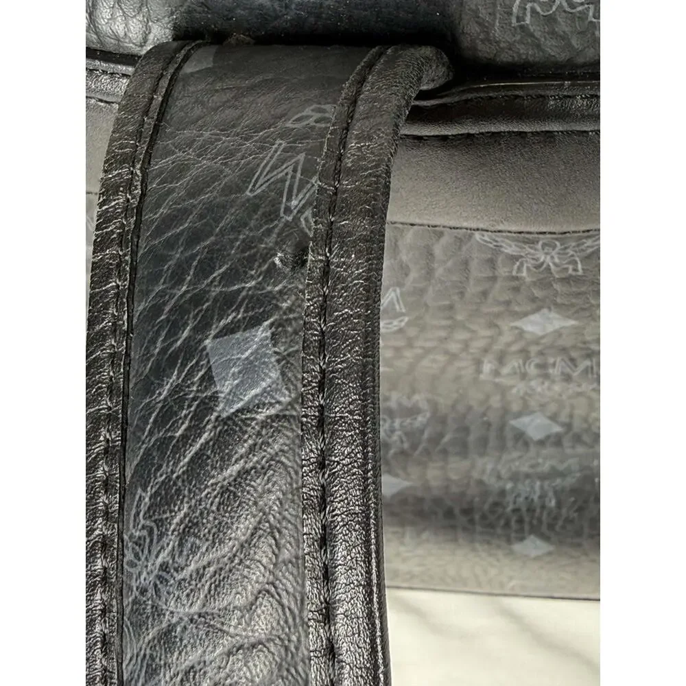MCM Shark Backpack in Visetos Black Small SPB-JB 370808